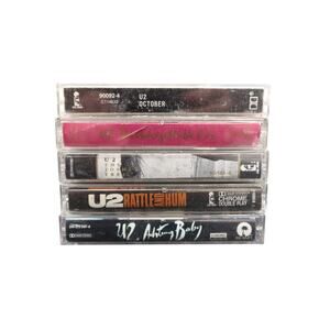 U2 Cassettes Set of 5 October Joshua Tree & More Untested Vintage Classic Rock